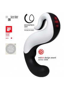 Wibrator DeLight ekskluzywny DeLight FUN FACTORY CNC, czarno-biały