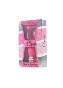 Stymulator i wibrujące jajeczka - Closet Collection Valentina Bullet System Pink 