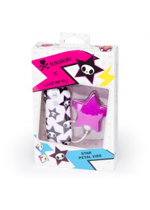 Stymulator łechtaczki kolorowy - Tokidoki Silicone Pink Star Clitoral Vibrator 