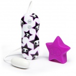 Stymulator łechtaczki kolorowy - Tokidoki Silicone Pink Star Clitoral Vibrator 