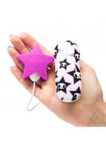 Stymulator łechtaczki kolorowy - Tokidoki Silicone Pink Star Clitoral Vibrator 