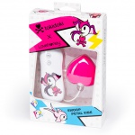 Stymulator łechtaczki - Tokidoki Silicone Pink Heart Clitoral Vibrator 