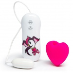 Stymulator łechtaczki - Tokidoki Silicone Pink Heart Clitoral Vibrator 