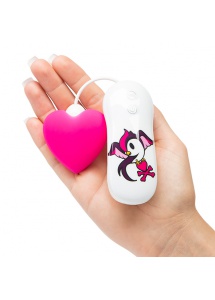Stymulator łechtaczki - Tokidoki Silicone Pink Heart Clitoral Vibrator 