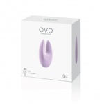 Stymulator łechtaczki z dwoma silniczkami - Ovo S4 Rechargeable Lay On Różowy