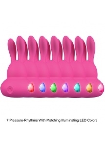 Stymulator łechtaczki z podświetleniem LED - Kama Sutra Rhythm Chari Multi Stimulator  Różowy