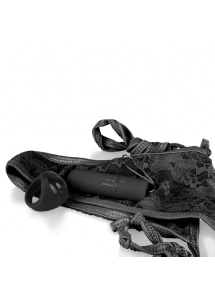 Stymulujące majteczki damskie zdalnie sterowane - The Screaming O Remote Control Panty Czarny
