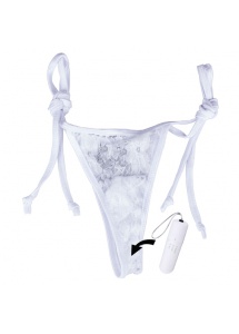 Stymulujące majteczki damskie zdalnie sterowane - The Screaming O Remote Control Panty Biały