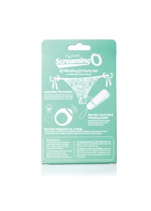 Stymulujące majteczki damskie zdalnie sterowane - The Screaming O Remote Control Panty Biały