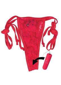 Stymulujące majteczki damskie zdalnie sterowane - The Screaming O Remote Control Panty Czerwony