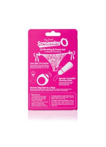 Stymulujące majteczki damskie zdalnie sterowane - The Screaming O Remote Control Panty Różowy