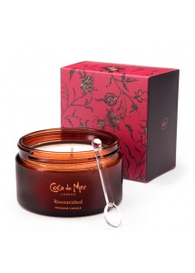 Luksusowa Świeca do masażu - Coco de Mer Massage Candle 200 gr  Róża i Drewno Sandałowe
