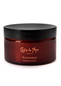 Luksusowa Świeca do masażu - Coco de Mer Massage Candle 200 gr  Róża i Drewno Sandałowe
