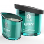 Świeca do masażu erotycznego - Swede Senze Massage Candle  Mięta + Róża + Pomarańcza