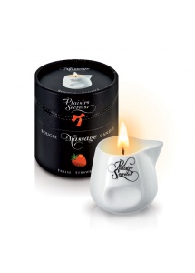 Świeca do masażu - Plaisirs Secrets Massage Candle  Truskawka