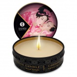 Świeca do masażu - Shunga Massage Candle płatki róż