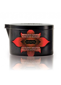 Świeca zapachowa do masażu  bez parfiny - Kama Sutra Massage Candle Czekolada i Mięta - duża 170gram