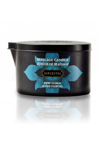 Świeca zapachowa do masażu  bez parfiny - KamaSutra Massage Candle Głęboki Ocean - duża 170gram