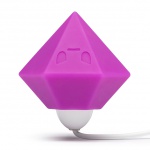 Symulator łechtaczki kolorowy - Tokidoki Silicone Purple Diamond Clitoral Vibrator 