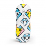 Symulator łechtaczki kolorowy - Tokidoki Silicone Purple Diamond Clitoral Vibrator 