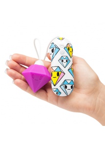 Symulator łechtaczki kolorowy - Tokidoki Silicone Purple Diamond Clitoral Vibrator 