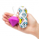 Symulator łechtaczki kolorowy - Tokidoki Silicone Purple Diamond Clitoral Vibrator 