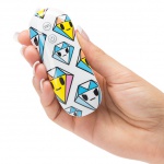 Symulator łechtaczki kolorowy - Tokidoki Silicone Purple Diamond Clitoral Vibrator 