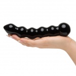 Szklane dildo - Fifty Shades of Grey Freed Glass Beaded Dildo Black 