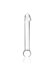 Szklane dildo z realistyczną główką - Glas Realistic Head Glass Dildo 