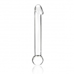 Szklane dildo z realistyczną główką - Glas Realistic Head Glass Dildo 