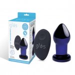 Szklany wibrujący korek analny - Glas Rechargeable Remote Controlled Vibrating Butt Plug