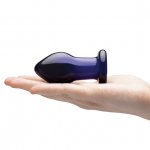 Szklany wibrujący korek analny - Glas Rechargeable Remote Controlled Vibrating Butt Plug