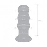 Szklany wibrujący korek analny sonda - Glas Rechargeable Remote Controlled Vibrating Beaded Buttplug