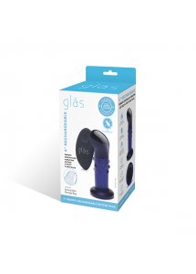 Szklany wibrujący masażer prostaty i punktu G - Glas Rechargeable Remote Controlled Vibrating Dotted G-Spot/P-Spot Plug 
