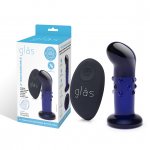 Szklany wibrujący masażer prostaty i punktu G - Glas Rechargeable Remote Controlled Vibrating Dotted G-Spot/P-Spot Plug 