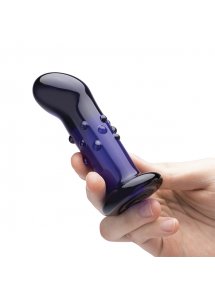 Szklany wibrujący masażer prostaty i punktu G - Glas Rechargeable Remote Controlled Vibrating Dotted G-Spot/P-Spot Plug 