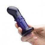 Szklany wibrujący masażer prostaty i punktu G - Glas Rechargeable Remote Controlled Vibrating Dotted G-Spot/P-Spot Plug 