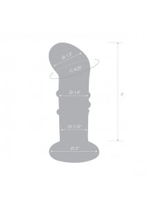 Szklany wibrujący masażer prostaty i punktu G - Glas Rechargeable Remote Controlled Vibrating Dotted G-Spot/P-Spot Plug 