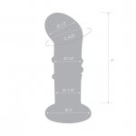 Szklany wibrujący masażer prostaty i punktu G - Glas Rechargeable Remote Controlled Vibrating Dotted G-Spot/P-Spot Plug 