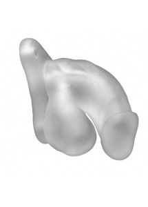 Sztuczny penis na uprzęży - Perfect Fit Fun Boy 16,5 cm  Przezroczysty