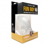 Sztuczny penis na uprzęży - Perfect Fit Fun Boy 16,5 cm  Przezroczysty
