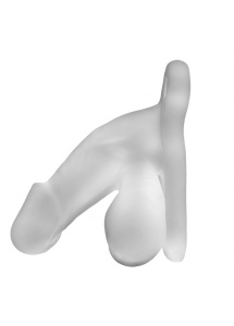 Sztuczny penis na uprzęży - Perfect Fit Fun Boy 11,5 cm  Przezroczysty