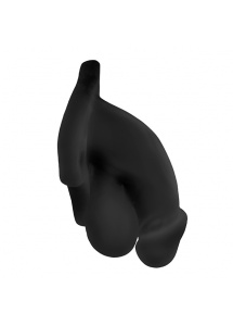 Sztuczny penis na uprzęży - Perfect Fit Fun Boy 11,5 cm  Czarny
