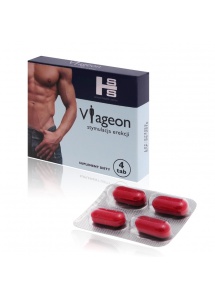 Tabletki męskie wzmacniające potencję Viageon x 4 szt