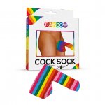 Tęczowa skarpeta na Wacława - Rainbow Cock Sock  