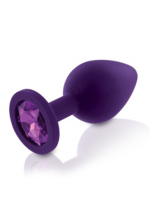 Trzy plugi analne z klejnotem - Rianne S Booty Plug Set 3x fioletowy