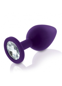 Trzy plugi analne z klejnotem - Rianne S Booty Plug Set 3x fioletowy