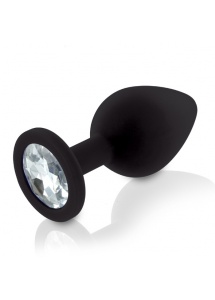 Trzy plugi analne z klejnotem - Rianne S Booty Plug Set 3x czarny