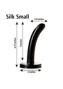 Twoje pierwsze dildo do strap-on - Tantus Silk Small  Małe Czarny