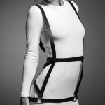 Uprząż jak sukienka - Bijoux Indiscrets Maze Arrow Dress Harness Czarny